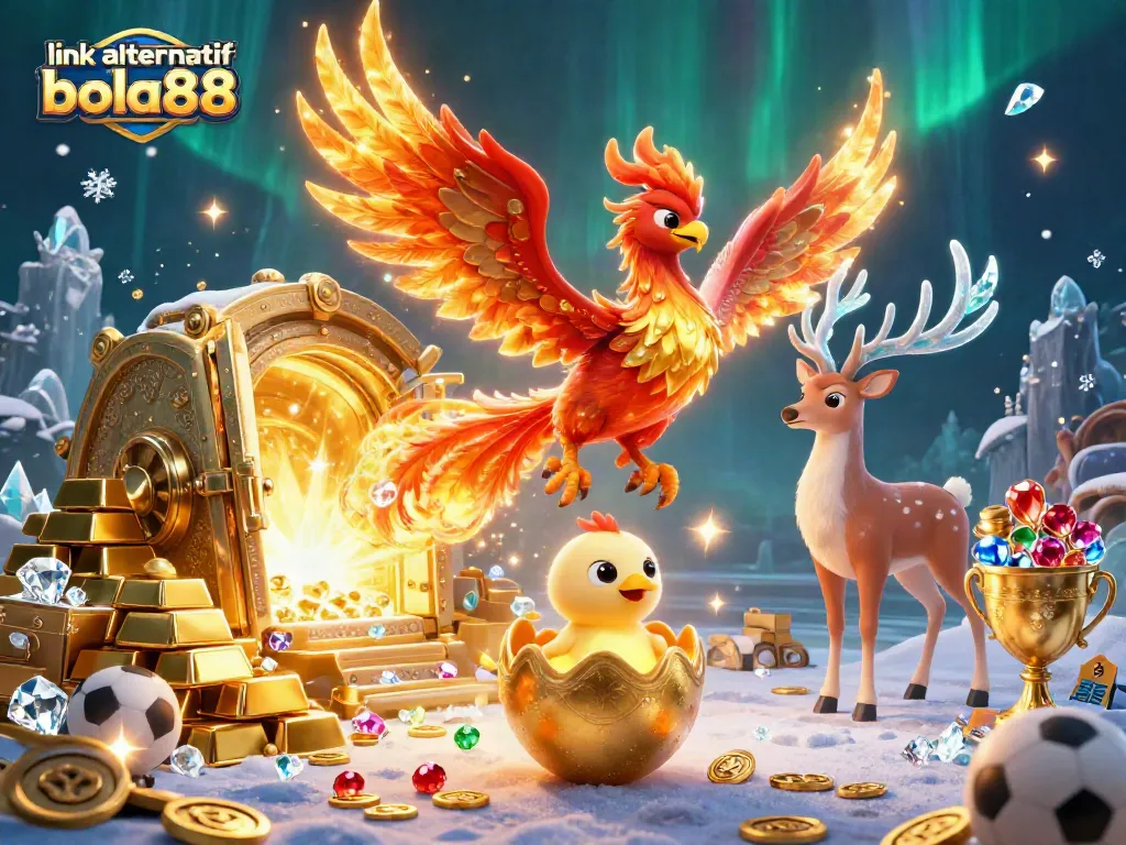 Bet on winning bets with link alternatif bola88 in this vibrant sports betting 3D illustration.