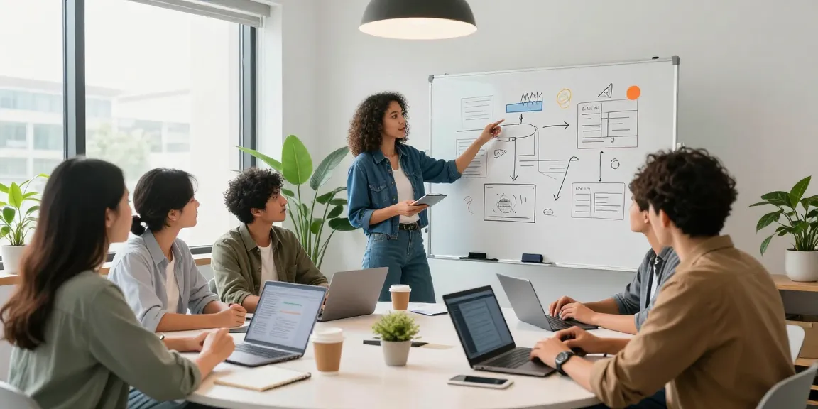 Team collaboration scene at the WPS Official Website showcasing creativity and productivity in a tech workspace.