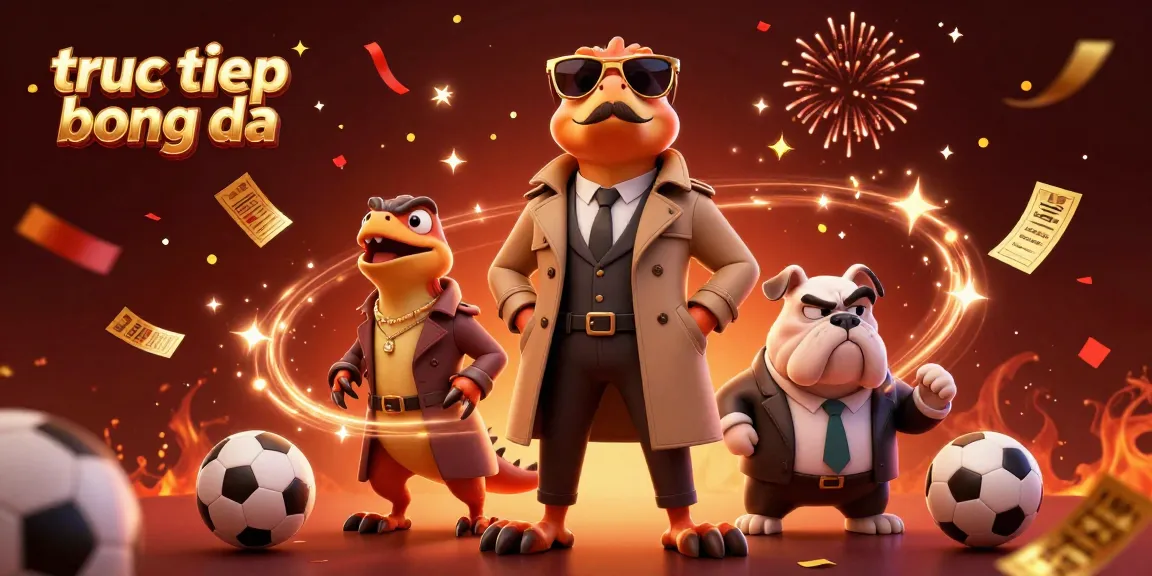 Engage with truc tiep bong da in a vibrant, dynamic casino scene featuring cartoon raptors and a bulldog.