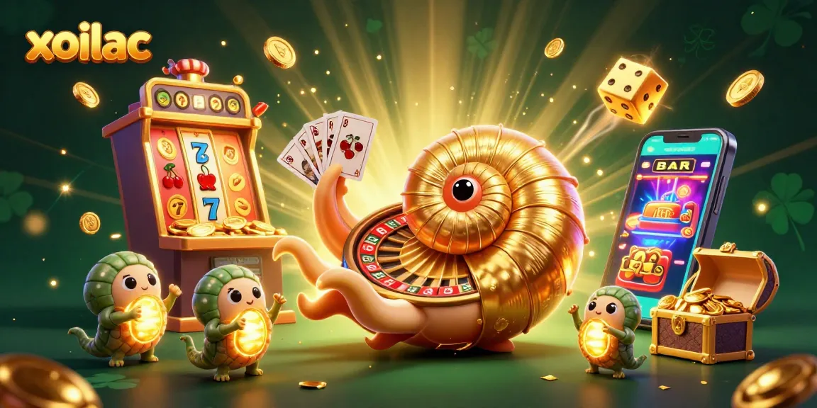 Experience exciting gambling action with xoilac featuring a dynamic 3D scene of casino elements and characters.